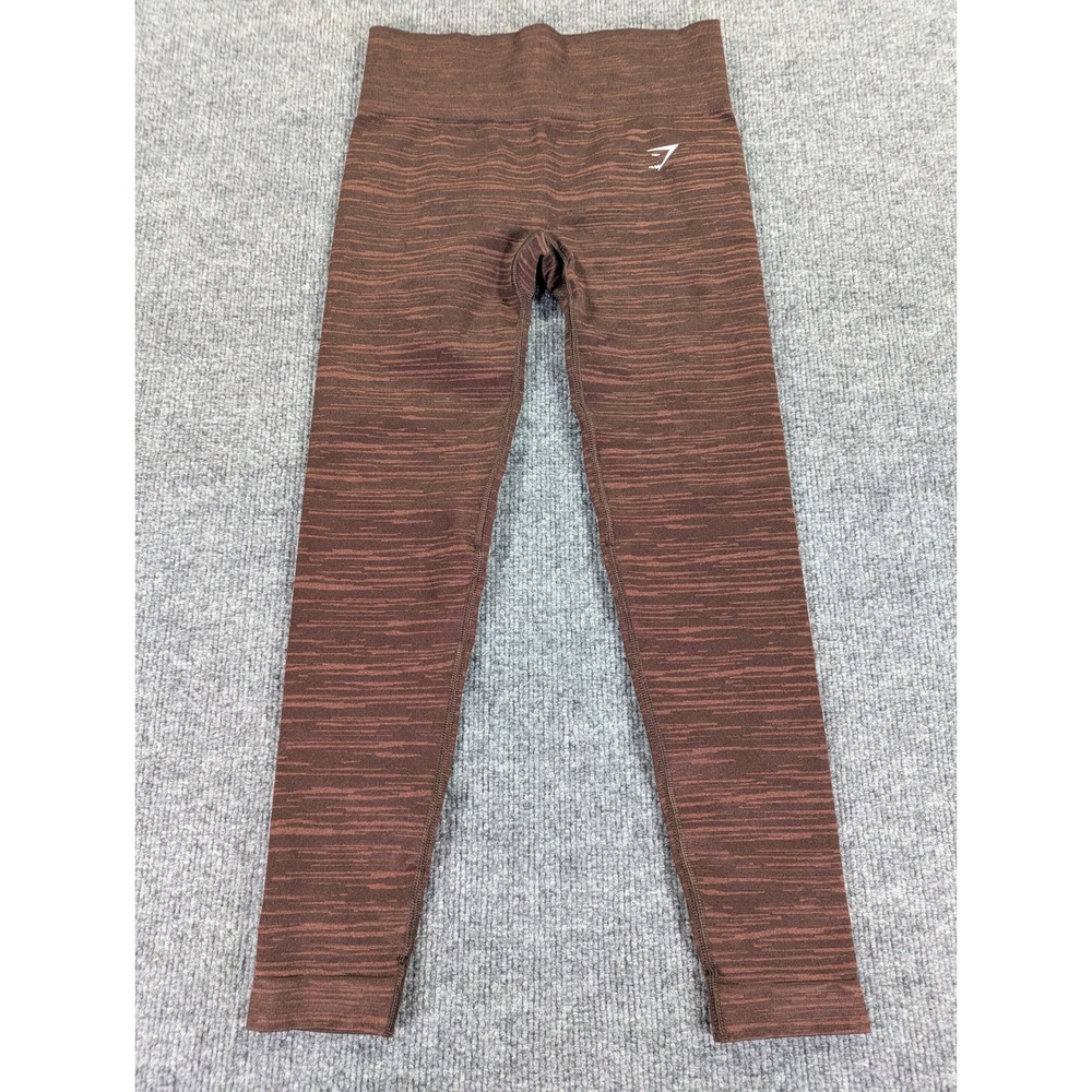 Gymshark Adapt Marl Seamless Leggings Brown Marl High Waisted B3A5Z medium